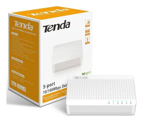 Switch Tenda Ethernet 5 Puertos 10/100mbps