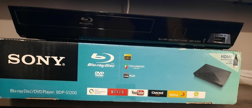 Imagen 2 de 9 de Reproductor Blu-ray/dvd Sony Bdp-s1200 Full Hd Netflix