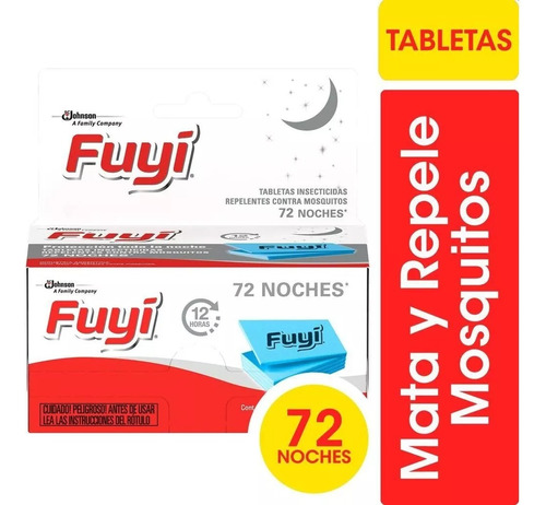 Tabletas Insecticidas Repelente Mosquitos Fuyi X 72 Unidades