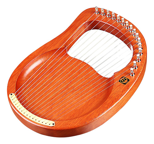 Lira Lyre Harp Wh16 De Madera De Caoba, Afinación De 16 Cuer