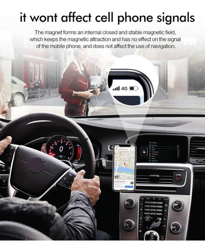 Imagen 4 de 6 de Soporte Magnetico Para Celular Para Usar En El Carro