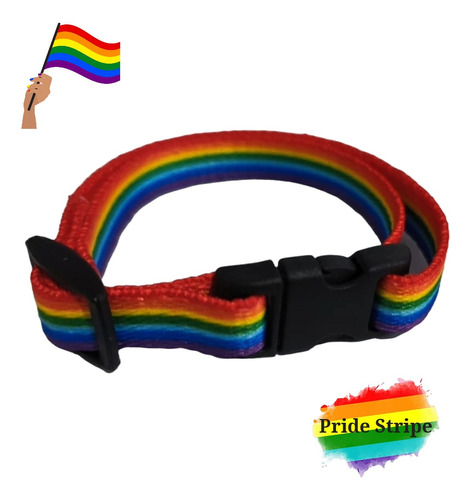 Pulseira Bracelete Diversidade Lgbt - Pride Stripe Orgulho