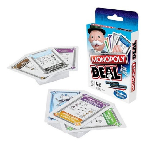 Monopoly Deal Juego De Cartas Hasbro Gaming E3113 