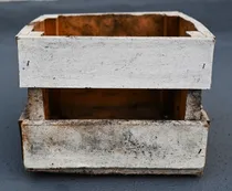 Comprar Cajoncito Porta Maceta Blanco Cajoncito Rústico