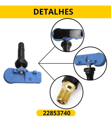 Sensor Pneu Onix Prisma S10 Cruze Cobalt Tracker Spin Tpms
