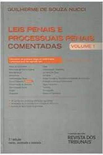 Leis Penais E Processuais Penais Comentadas - Vol. 1, De Guilherme De Souza Nucci. Editorial Revista Dos Tribunais, Tapa Mole En Português
