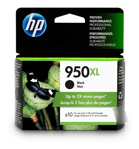 Tinta Hp 950 Xl Black Original Sellada 950xl Cn045al Factura