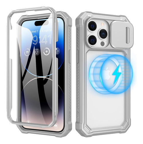 Ruky Para iPhone 15 Promax Funda Con Cubierta Deslizante Con