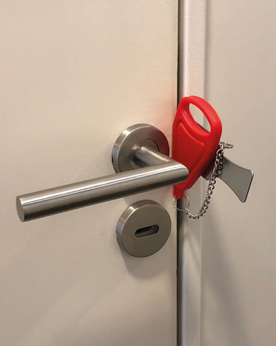 Cerradura De Puerta Portátil Viaje Traba