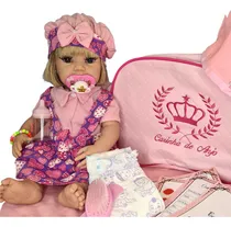 Comprar Boneca Bebê Reborne Menina Grande Loira 22 Acessórios