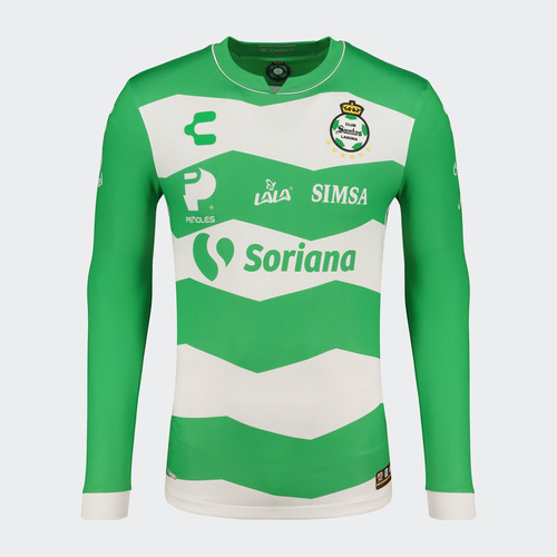 Jersey Marca Charly Club Santos Manga Larga Para Hombre