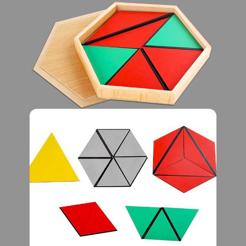 Rompecabezas De Geometría De Madera, Coordinación