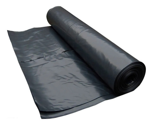 Rollo Nylon Polietileno Negro 4 Metros X 200mic X 50mts Obra