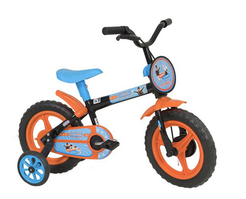 Bicicleta Infantil Athor Mundo Magico Aro 12 Cor PRETO/LARAN/AZU