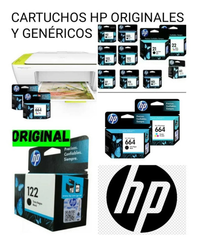 Imagen 1 de 3 de Cartuchos Hp Nuevos 21 22 92 93 74 75 60 61 122 662 901 664