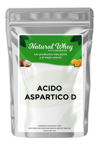 Acido D Aspártico 20 Gramos 