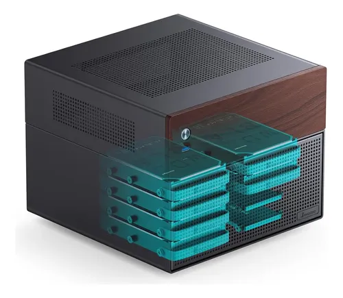 Jonsbo N4 Negro, Nas Micro-atx, Madera, Usb 3.2 Type-c | MercadoLivre
