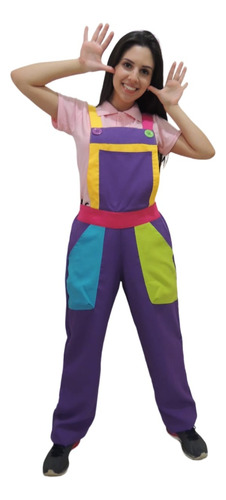 Macacão Para Festas Roxo - Monitor De Buffet Infantil