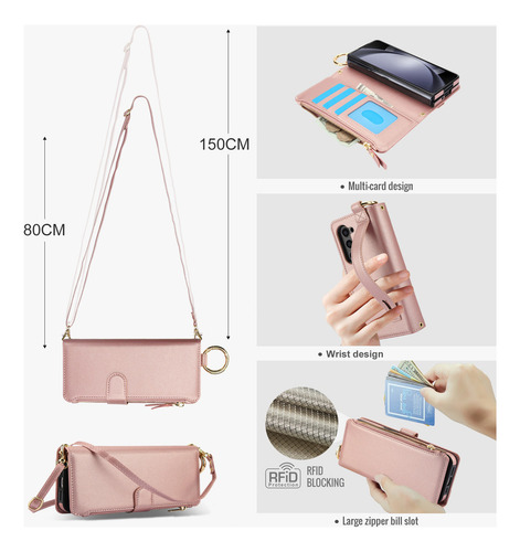 Funda De Cuero For Samsung Galaxy Z Fold 5 Z Fold 4 Z Fold