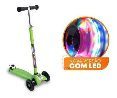 Imagem 3 de 4 de Patinete Scooter Verde - Regulável - Suporta 80kg - Zoop