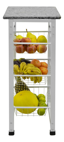 Fruteira De Chão Cozinha Para Micro-ondas Com Balcão