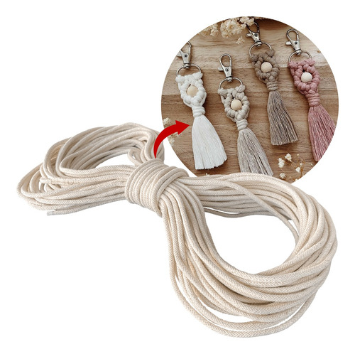 Cordão Trançado De Estilo Vintage Para Tricô Crochê 500m 4mm