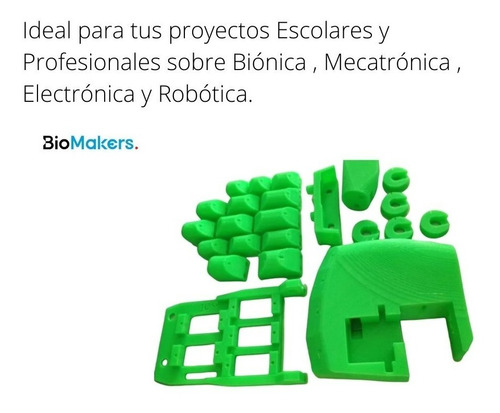 Mano Robotica Arduino Completa Biomakers Express
