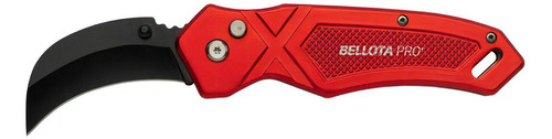 Cuchillo Abatible De Bolsito 7  Bellota Pro Color Rojo