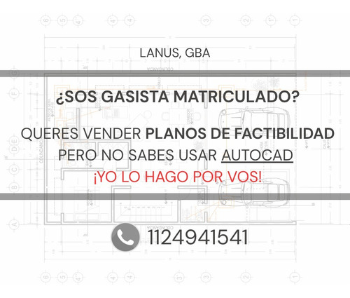 Dibujante Autocad 2d Planos - Metrogas - Municipal
