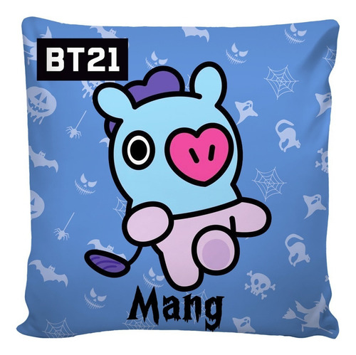 Coleção 7 Almofadas K-pop De Halloween Bt21 20x20 Cm