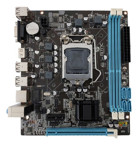 Placa Mãe Isync H61 Lga 1155 Rede 10/100/1000