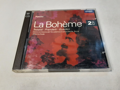 La Bohème, Puccini, Tebaldi - 2 Cd 1993 Alemania Nm 9/10 