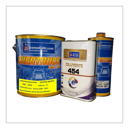 Pintura Epoxi Ral 1013 Kit 4.5 Lts. Blanco Perla