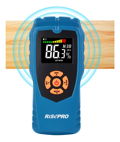 Risepro Escaner Detector De Humedad De Madera No Destructivo