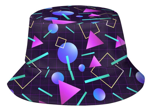 Retro 80s 90s Fashion Bucket Hat Sombreros Pesca Verano Sol