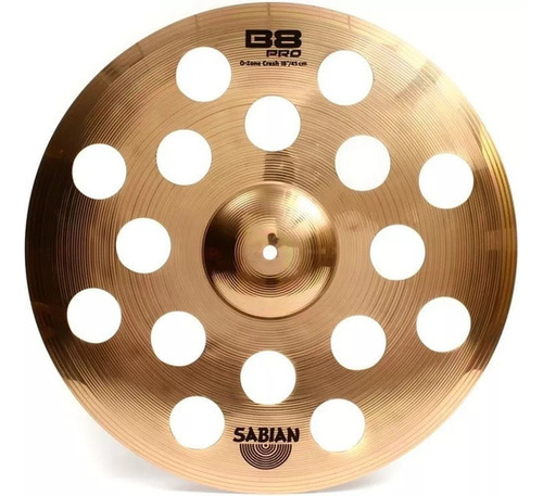 Plato de ataque Sabian B8 Pro Ozone 1800 18 Crash Shiny Attack