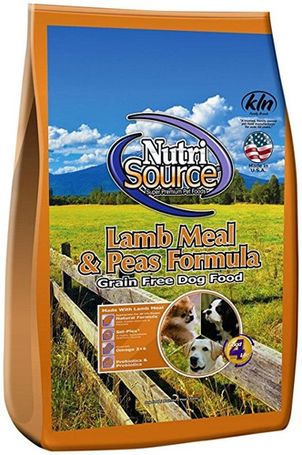 Tuffy Pet Food Nutrisource Grano-libre Harina De Cordero Y G