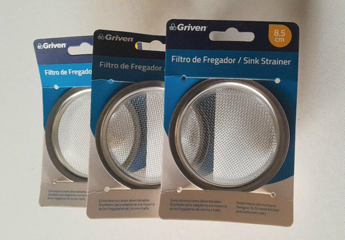 Rejilla Tipo Filtro Acero Inox. Fregadero . Griven