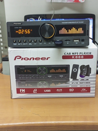 Imagen 4 de 4 de Radio Reproductor Pioneer Bluetooth Usb Sd Auxiliar Control