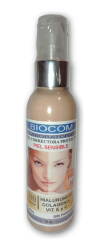 Bb Cream Protectora Piel Sensible Fps 35 Natural 75gr Biocom