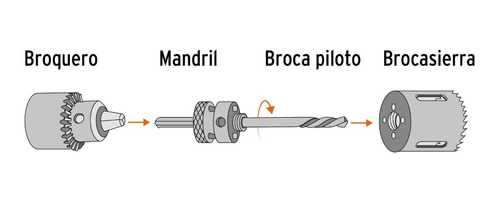 Brocasierra Bimetálica 2-1/2 , Truper Expert 18119