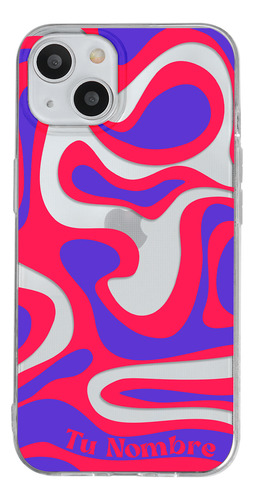 Funda Para iPhone Para Mujer Curvas Rojas Con Tu Nombre