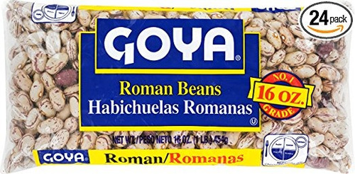 Frijoles Goya Foods Romanos, 16 Onzas (paquete De 24)