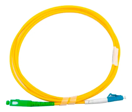 Lc/sc-apc 3 Mt Simplex Monomodo Fibra Óptica Patch Cord