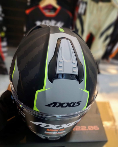 Imagen 8 de 8 de Casco Moto Axxis Hawk Evo Paw B2 Gris Mate Doble Visor