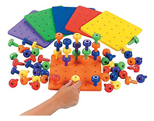 Juego Stack It Peg Con Mesa, Terapia Ocupacional, Autismo