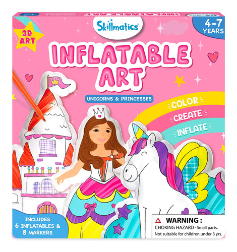 Skillmatics Arte Inflable Para Niños: Unicornios Y Princes.