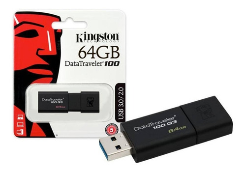 Pen Drive Usb 3.0 64gb Kingston Dt100g3 Original Lacrada