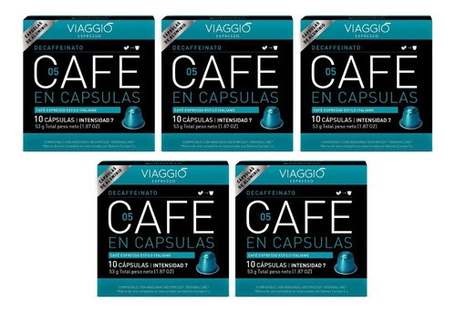 50 Cápsulas Viaggio Espresso Para Nespresso