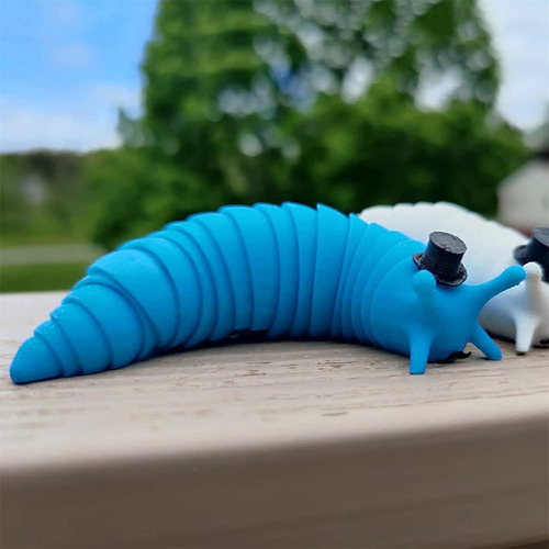 Un Juguete Infantil Fidget Slug Impreso En 3d, Amigable Y Ar